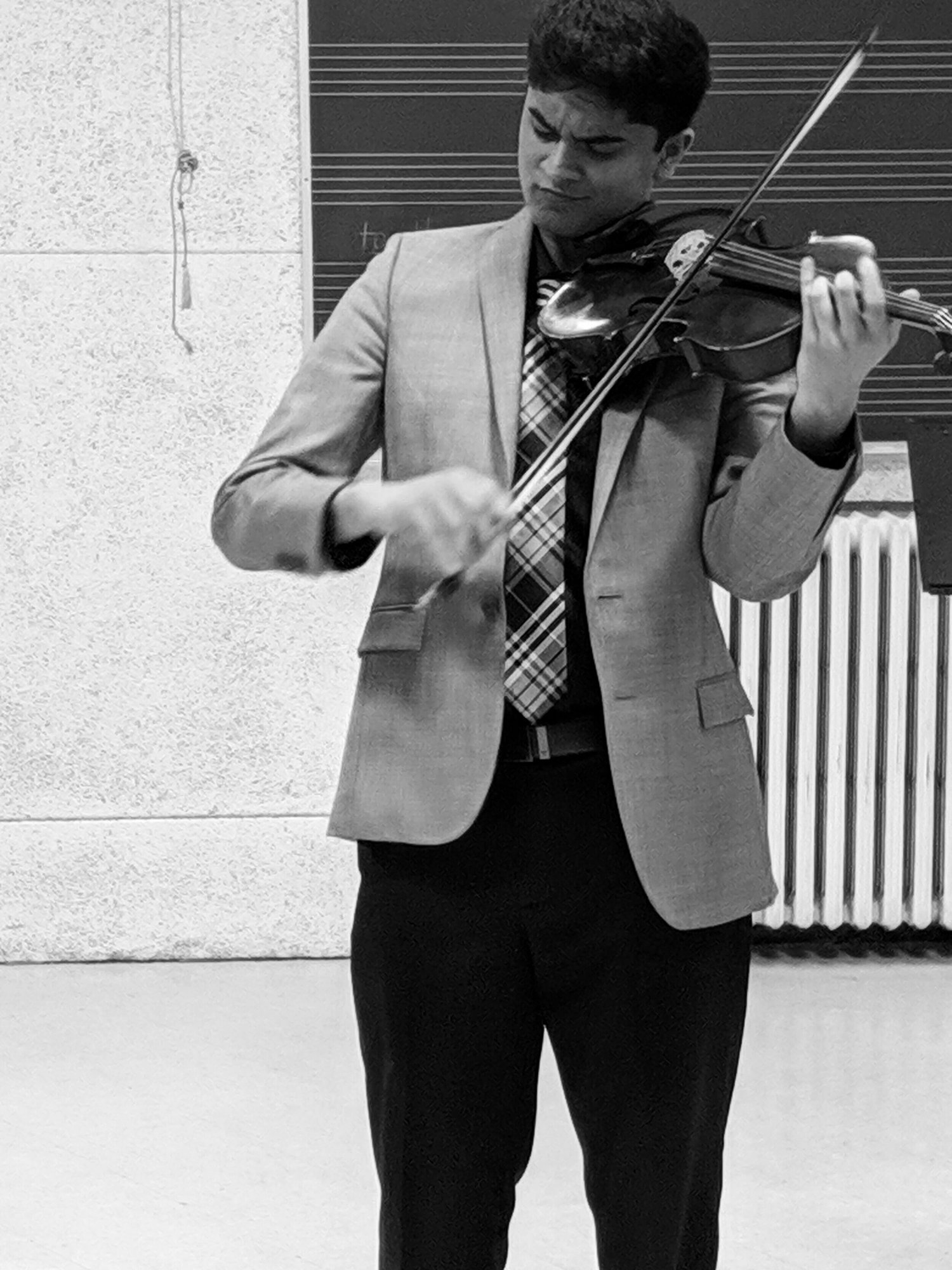 Rohan performing at his 2019 Boston University junior recital